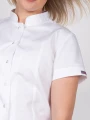 odzież kosmetyczna Celina do salonu beauty - elegancki fartuch biały